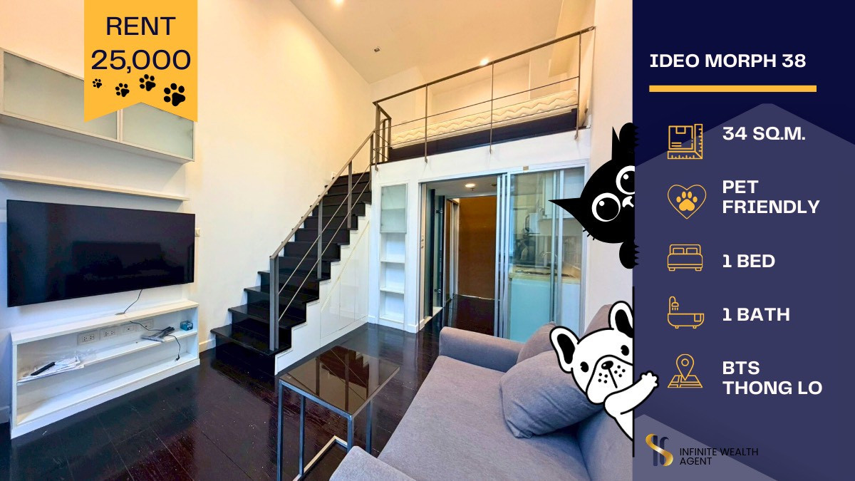 For RentCondoSukhumvit, Asoke, Thonglor : 🐶🐱Pet-Friendly Condo in Sukhumvit – Newly Renovated & Move-in Ready ✨
