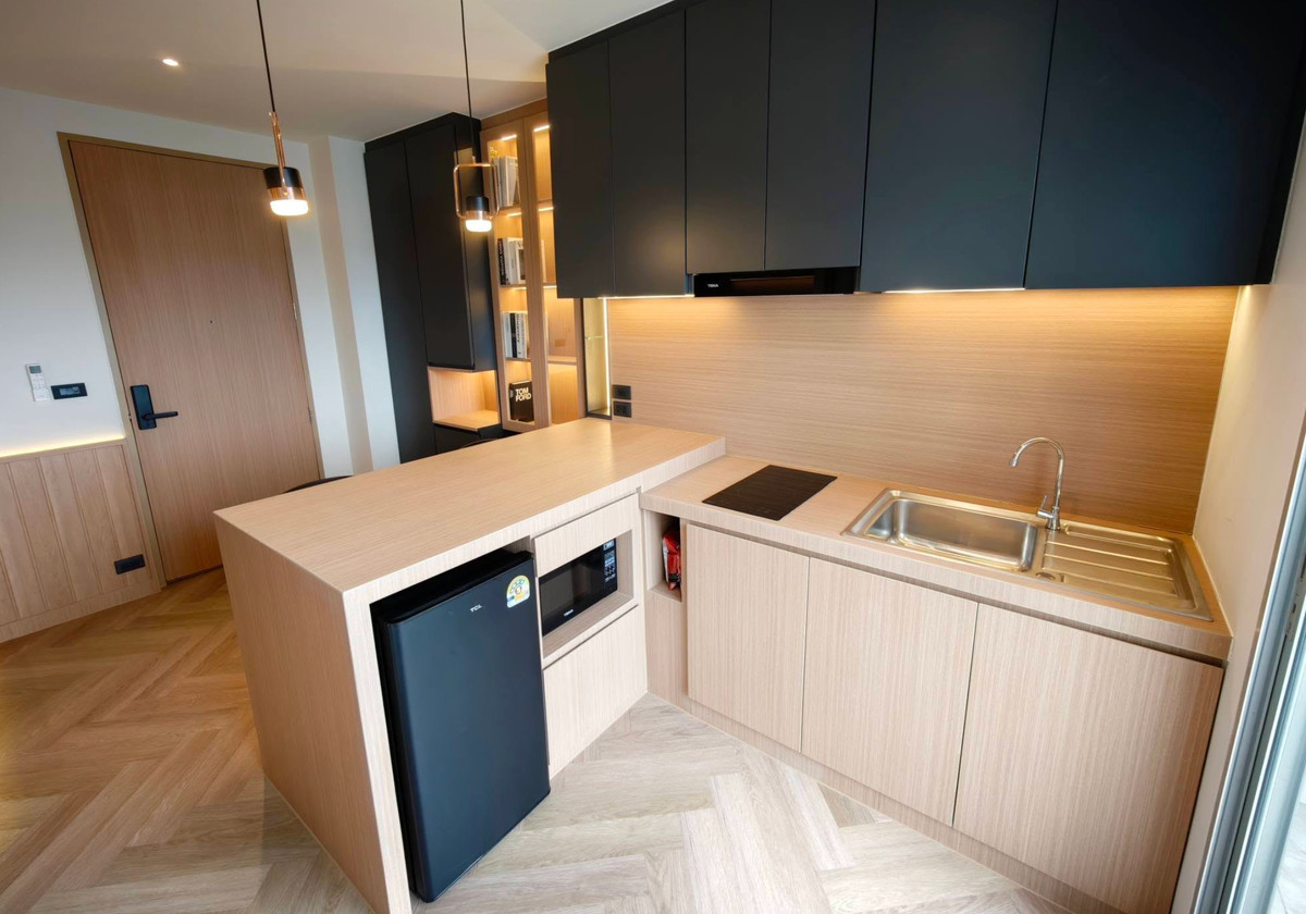 ขายคอนโดพัฒนาการ ศรีนครินทร์ : ห้องมุม บิ้วอินสวย 40ตรม ตึกD ชั้น16 คอนโด The Parkland Srinakarin 