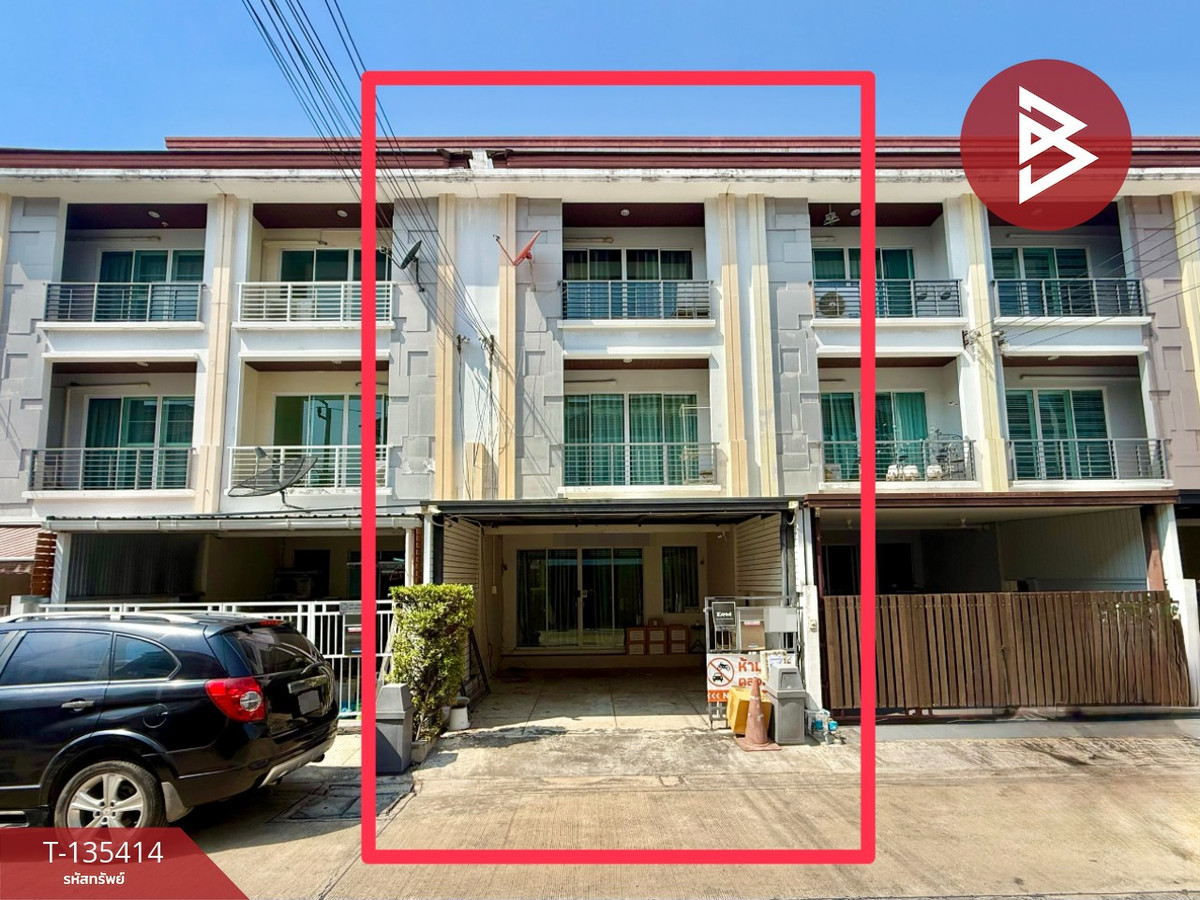 For SaleTownhomeRatchadapisek, Huaikwang, Suttisan : Townhome for sale, Baan Klang Muang Project, Ratchada 36, ​​Chatuchak, Bangkok