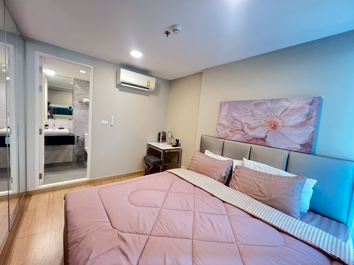 For RentCondoOnnut, Udomsuk : 🔥For rent, 1 bedroom, new room, near BTS, convenient travel, shuttle available, Bless Residence Ekkamai Condo.