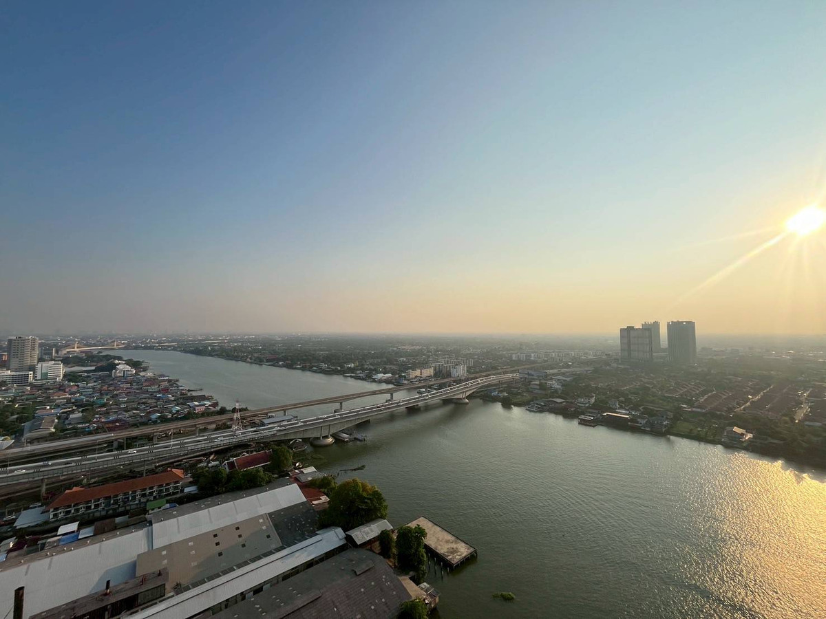For SaleCondoRattanathibet, Sanambinna : 🔥 Urgent sale! Beautiful room, full river view, The Politan Rive (The Politan Rive), corner room, high floor, Chao Phraya view + city view, very beautiful!