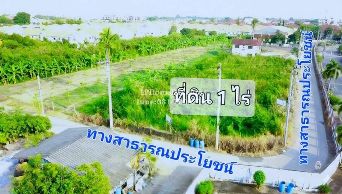 ขายที่ดินนนทบุรี บางใหญ่ บางบัวทอง : ขายถูก ที่ดินสวย 1 ไร่ (400 ตารางวา) แปลงมุม ติดถนน 2 ด้าน ทำเลดี เดินทางสะดวก บางม่วง บางใหญ่ นนทบุรี ใกล้หมู่บ้านพฤกษาการ์เด้นโฮม 2 ใกล้ที่ทำการนำจ่ายไปรษณีย์บางใหญ่ (ซอยวัดพระเงิน)