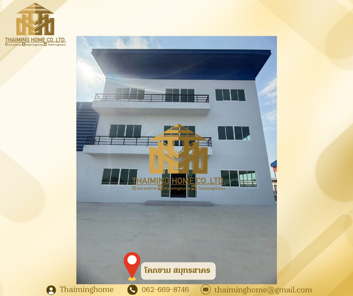For RentWarehouseMahachai Samut Sakhon : Warehouse/Factory for Rent, 2,500 sq.m., Khok Kham, Samut Sakhon
