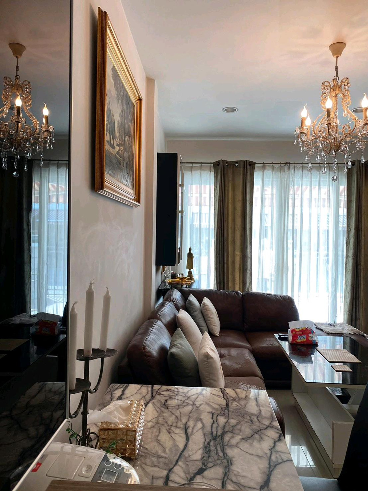 For SaleTownhomeYothinpattana,CDC : Urgent sale!! The house is ready to move in, fully furnished.