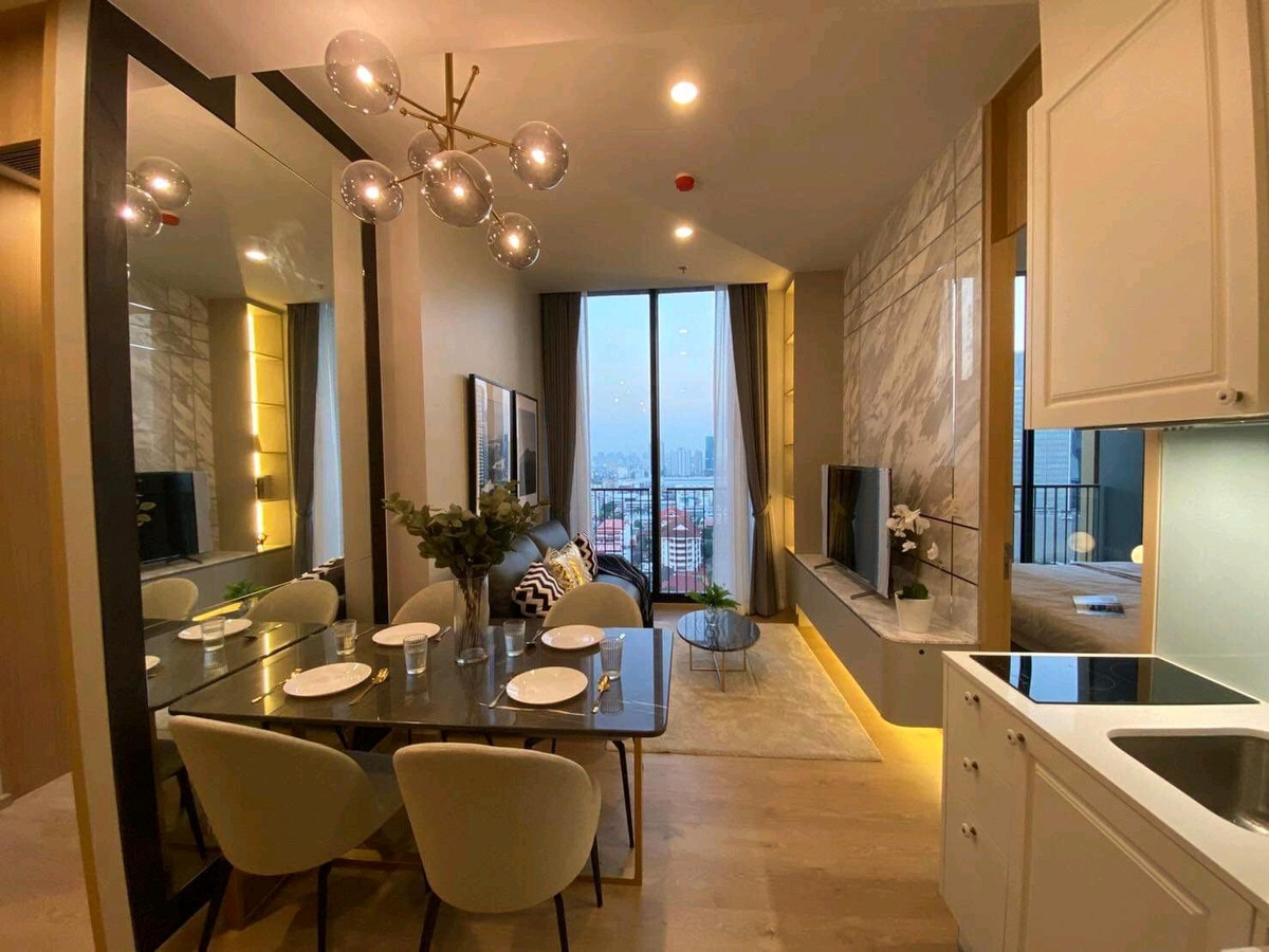 For RentCondoSukhumvit, Asoke, Thonglor : For rent: Noble BE19 (Noble BE19)
​2 bedrooms, 2 bathrooms, fully furnished, city view