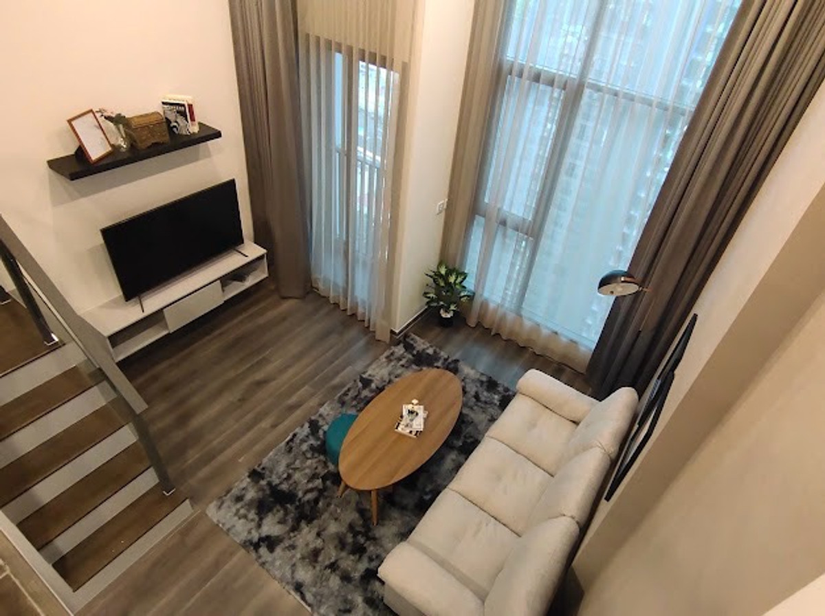 For RentCondoRama9, Petchburi, RCA : Rent Knightsbridge Space Rama 9 🍁Knightsbridge space rama 9 🍁 duplex room