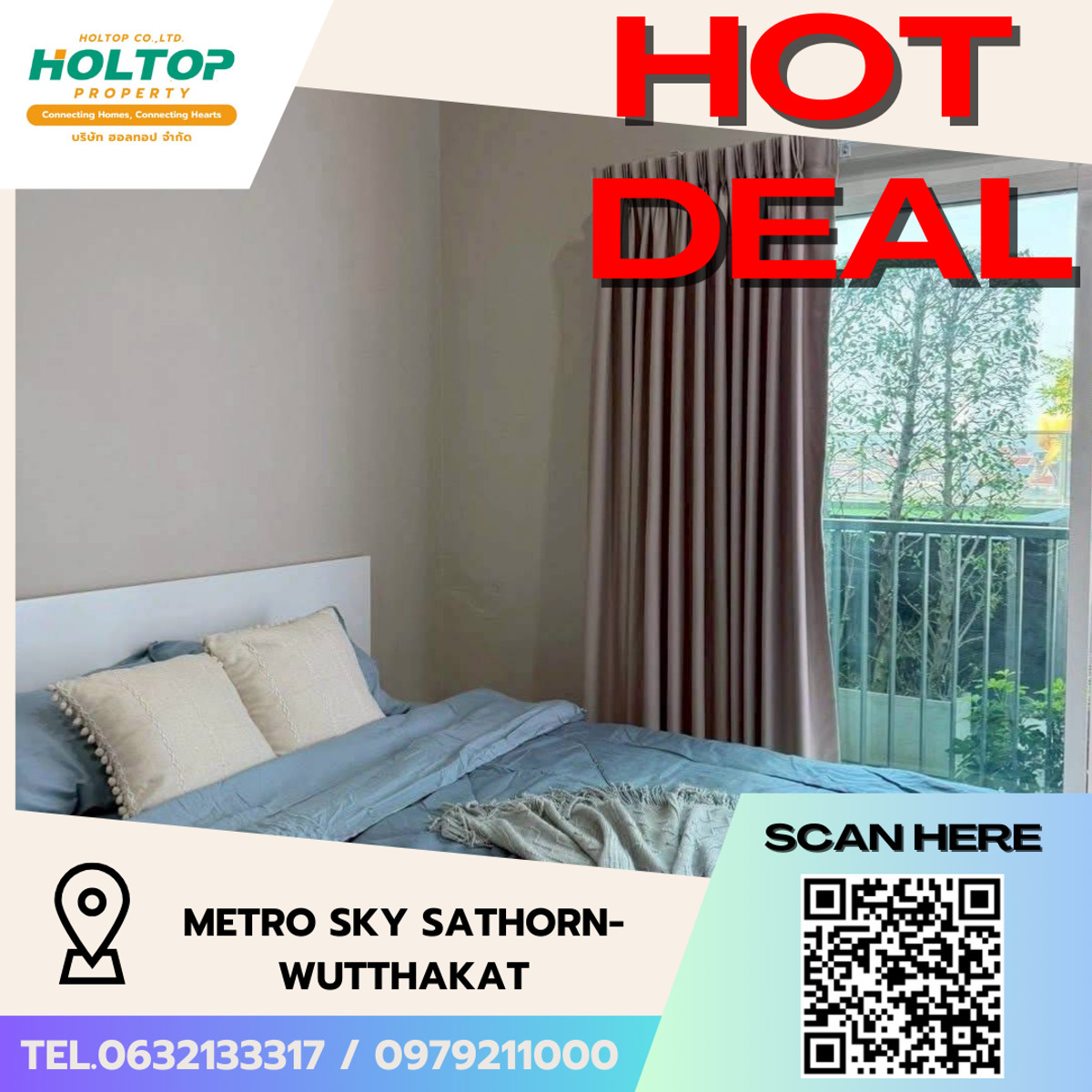 ให้เช่าคอนโดท่าพระ ตลาดพลู วุฒากาศ : #L039🎉 110369 คอนโดให้เช่า เมโทร สกาย สาทร - วุฒากาศ