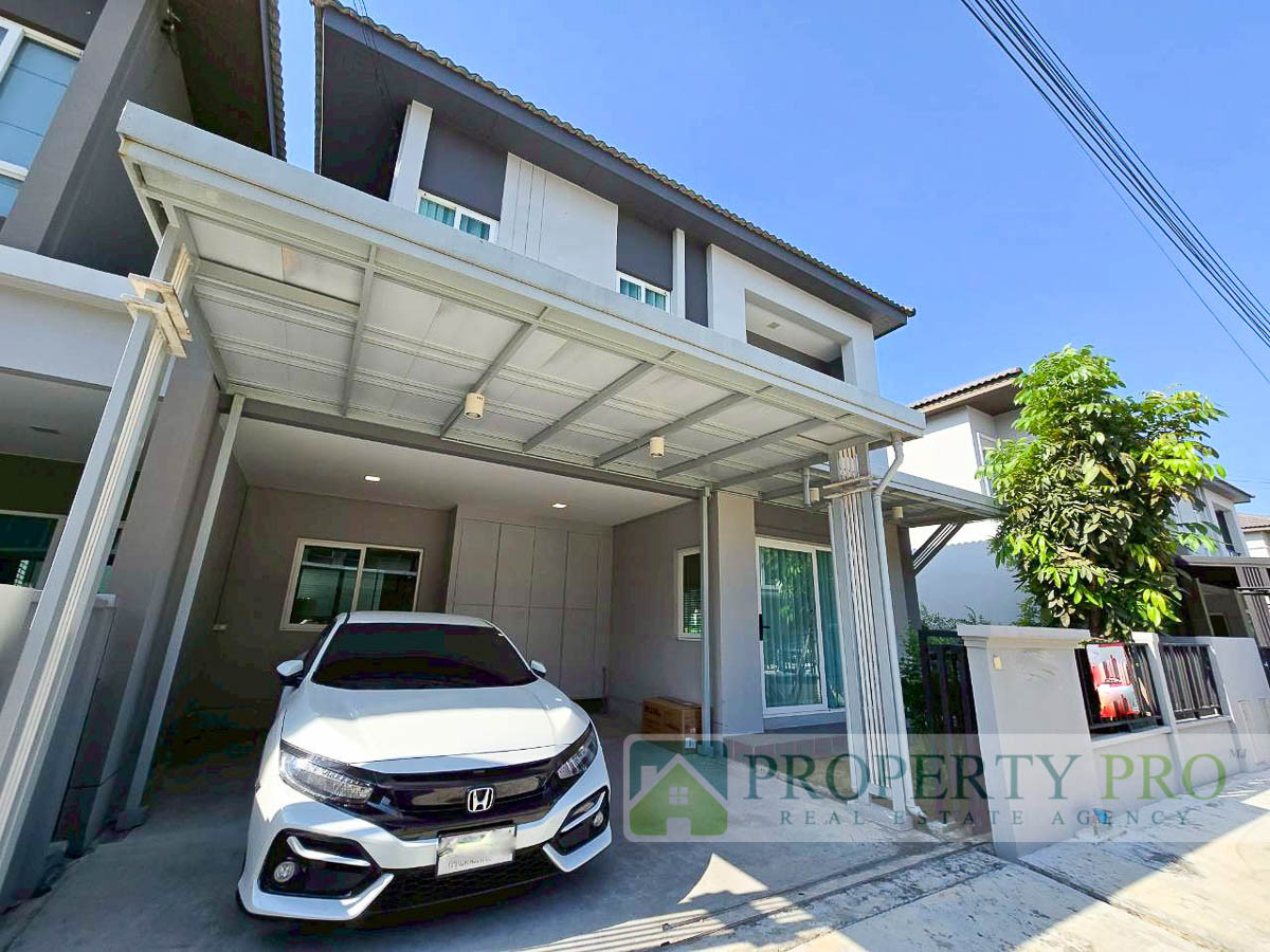 For SaleSamut Prakan,Samrong : TwinHouse for Sale Grande Pleno Bangna Onnut, 3 Bedroom 35 Sqw 146 Sqm Minimal Style with Good Condition Near Chaloem Phrakiat Rama 9, Kingkaew, Suvarnabhumi Airport, Prawet, Ladkrabang, MegaBangna : MJ25S-009