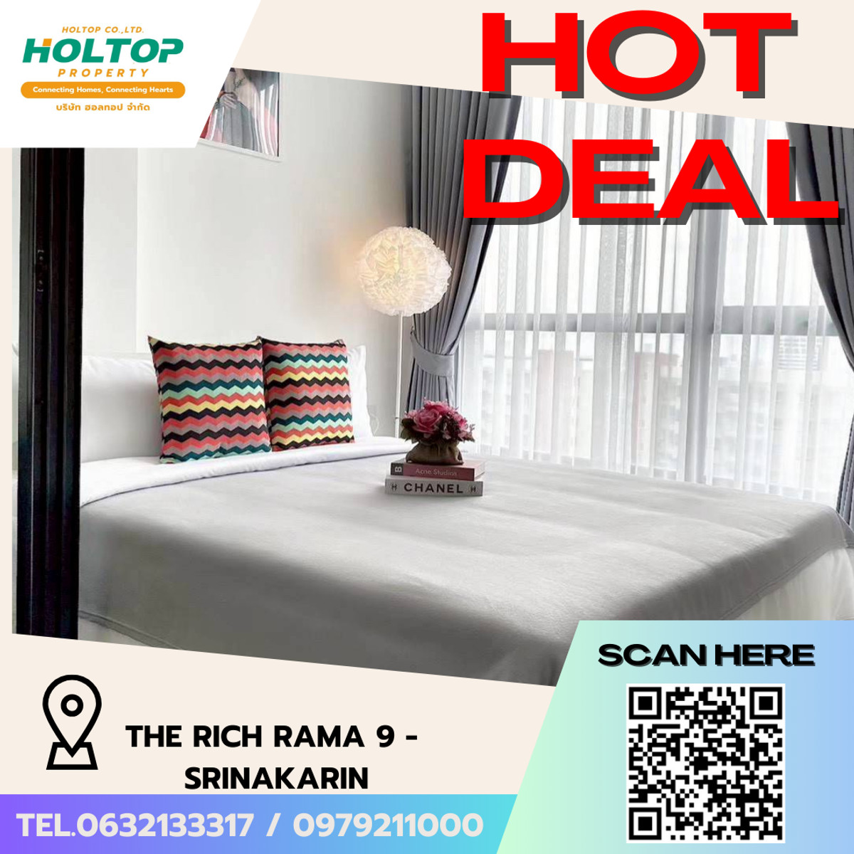 For RentCondoPattanakan, Srinakarin : #L037🎉 110369 Condo for rent The Rich Rama 9 - Srinakarin
