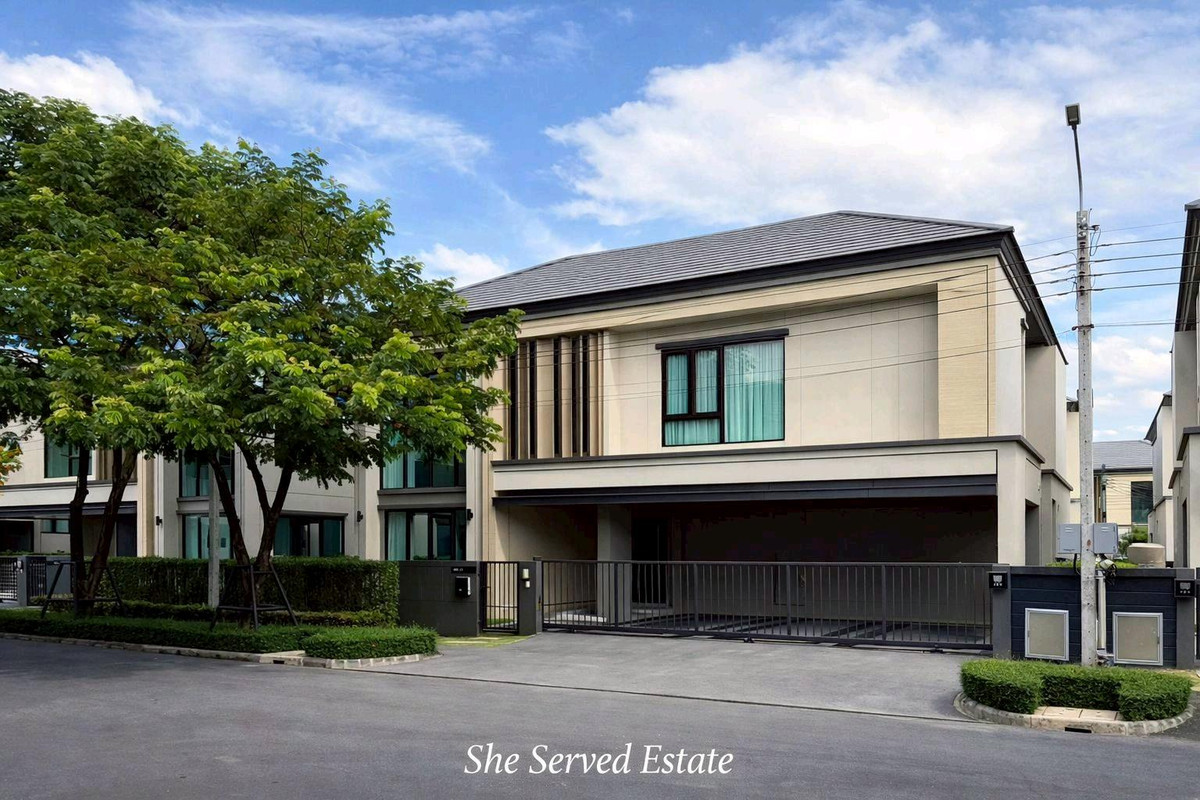 For RentHouseBangna, Bearing, Lasalle : For Rent ◈ Vivaldi Bangna KM.5 • Luxury Modern 4BR House with High Ceiling ◈ Rent: 172,000 THB/month • Size: 328 sq.m. • 4 Bedrooms