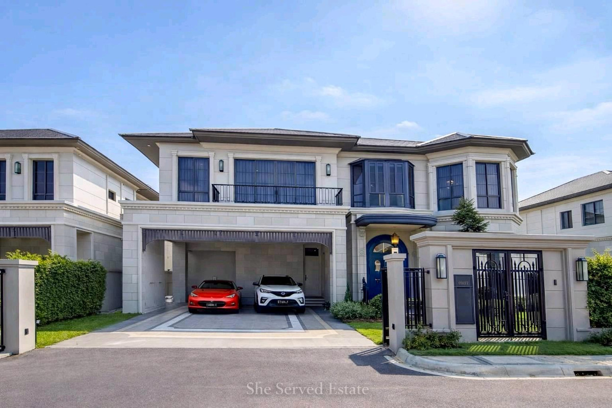 ให้เช่าบ้านพัฒนาการ ศรีนครินทร์ : ขาย / ให้เช่า ◈Narasiri Krungthep Kreetha ◈คฤหาสน์หรู Ultra Luxury Collection จาก Sansiri ◈• 4 ห้องนอน • 6 ห้องนํา • แบบบ้าน NoHo.4 • ตกแต่งภายในโดยดีไซน์เนอร์จากบริษัทชั้นนำ