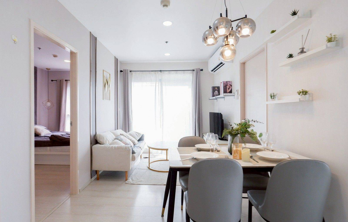 For SaleCondoThaphra, Talat Phlu, Wutthakat : sell!! Condo Aspire Sathorn-Taksin (Timber Zone), 12th floor, corner room, 45.56 sq m, price 2.85 million baht, transfer fee is half each. Seller is responsible for taxes and duties.