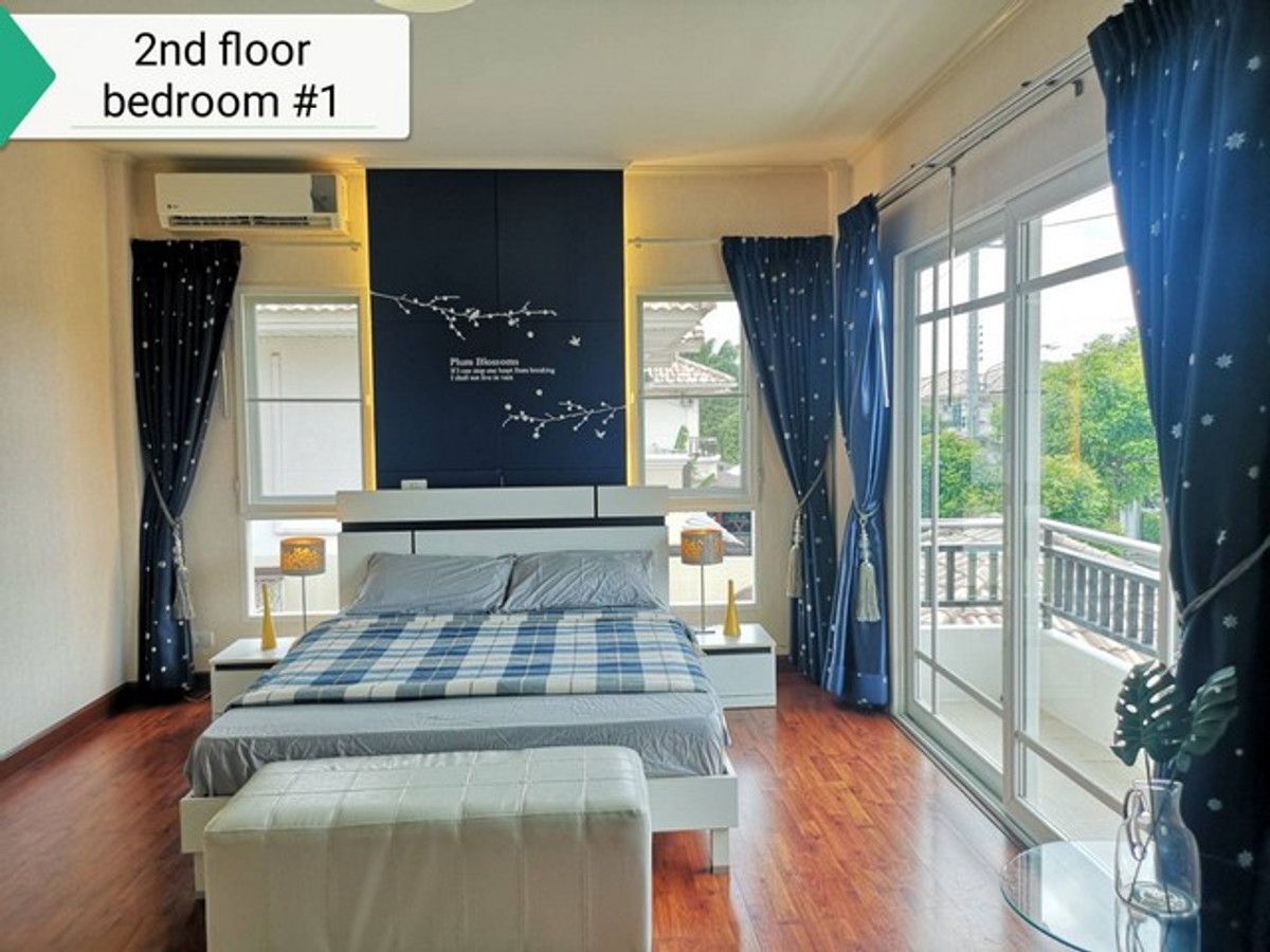 For RentHouseLadkrabang, Suwannaphum Airport : HR3293 Single house for rent, Supalai Suan Luang, next to the main road, Chaloem Phrakiat Rama 9, suitable for living or as a home office.