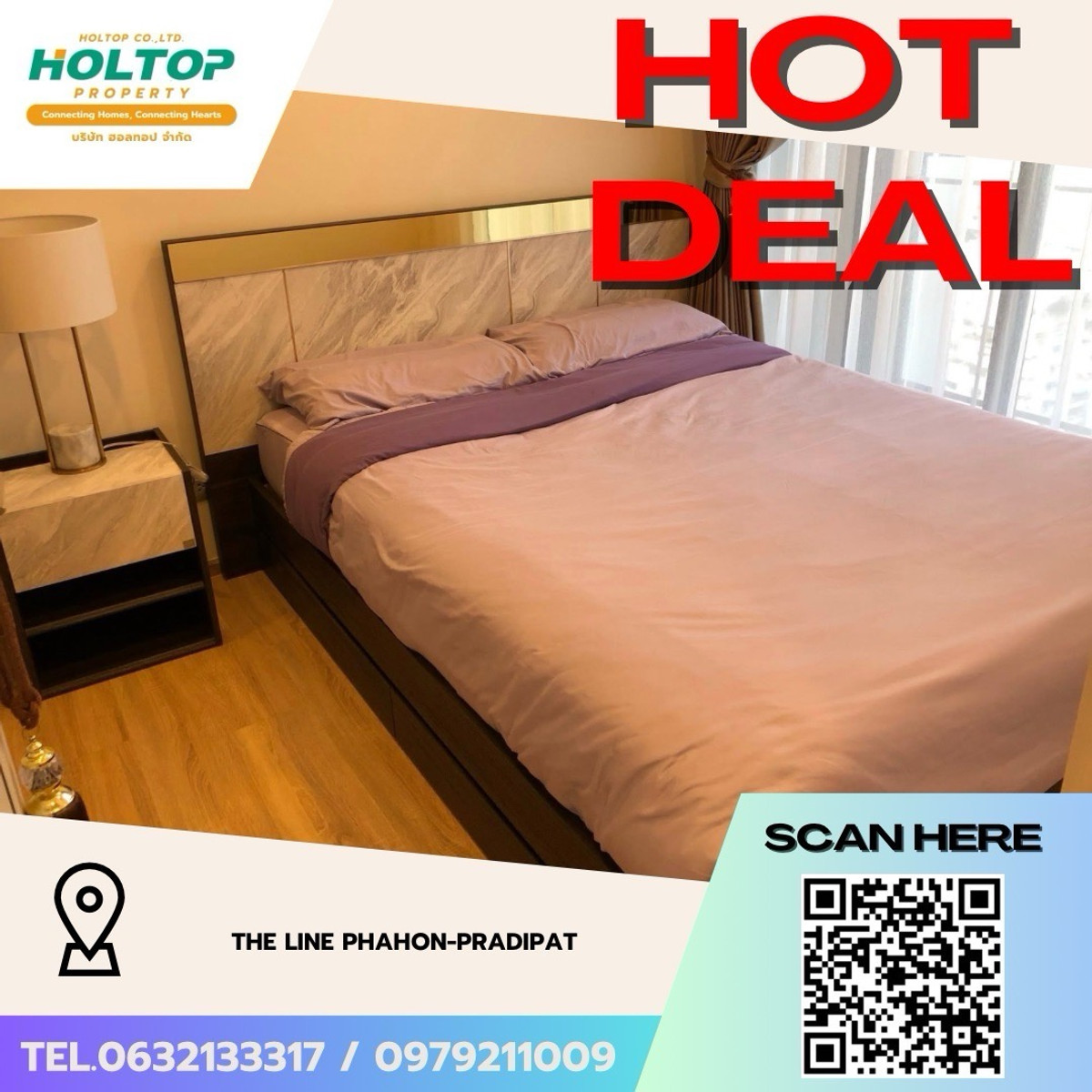 ให้เช่าคอนโดสะพานควาย จตุจักร : #Z4948💥 110369 🔥ให้เช่าคอนโด THE LINE Phahon-Pradipat