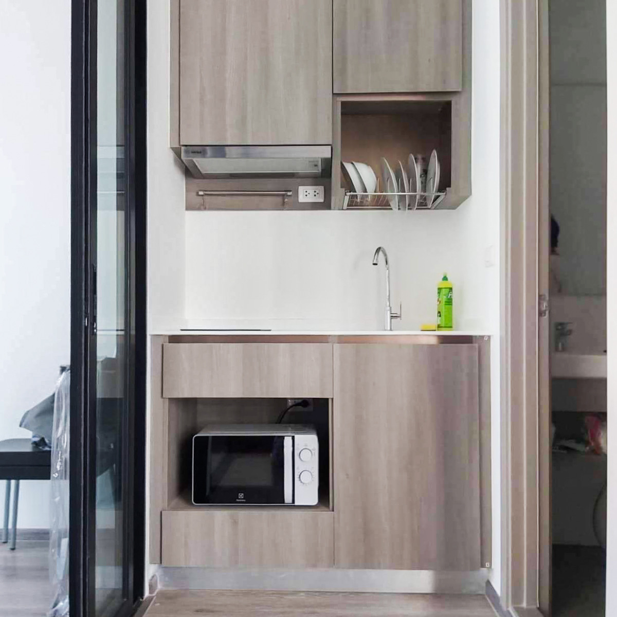 For SaleCondoOnnut, Udomsuk : Corner room, condo for sale, KnightsBridge Prime Onnut, 1 bedroom, 31.62 sq m, 36th floor, high view, near BTS On Nut, price 4.99 million baht.