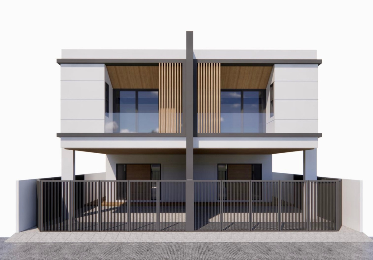 For SaleOnnut, Udomsuk : 2-storey semi-detached house for sale, newly built, 30 square meters, Soi Chaloem Phra Kiat 6, just 600 meters into the alley, 3 bedrooms, 3 bathrooms, completely newly built.