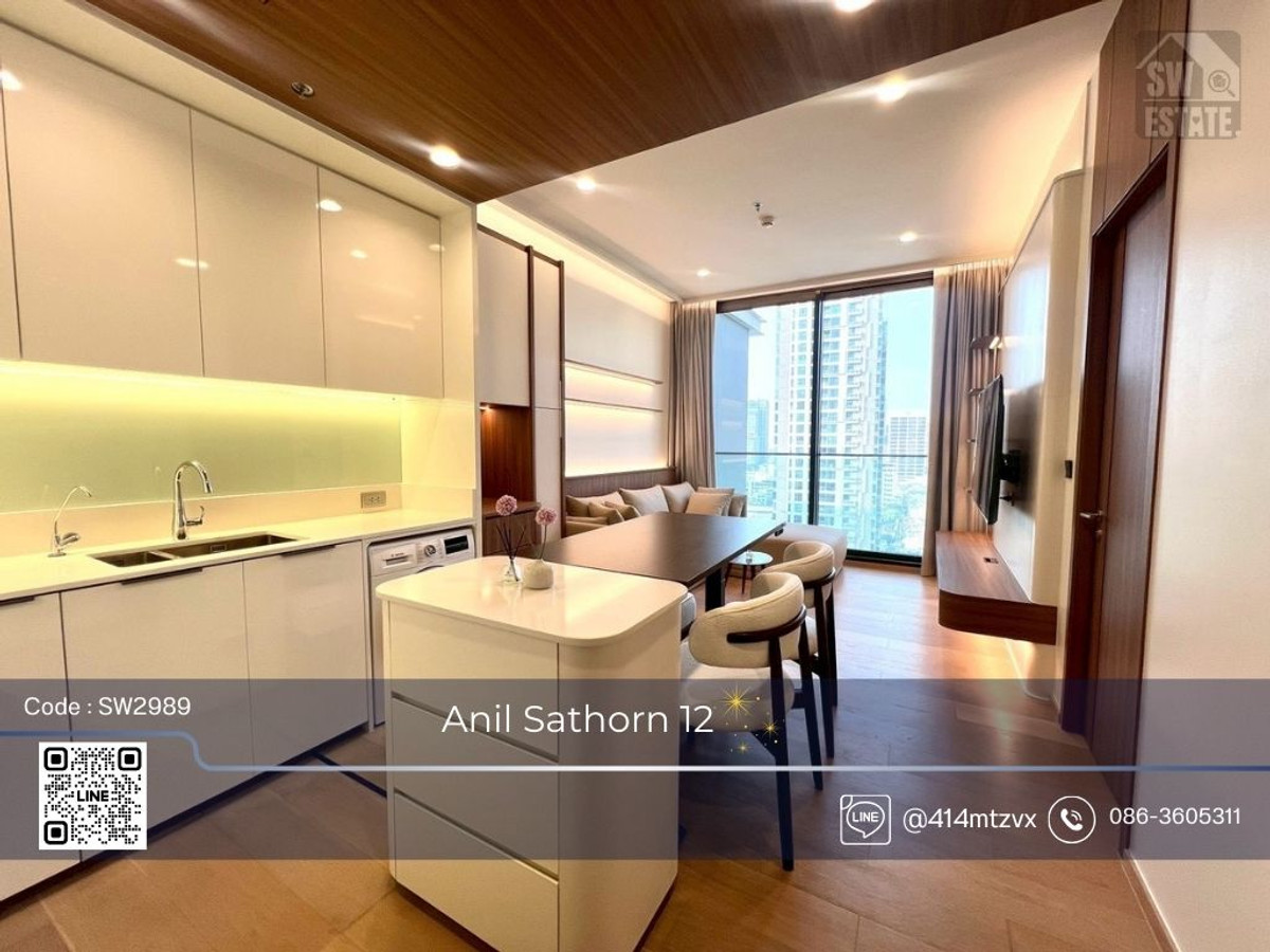 For RentCondoSathorn, Narathiwat : ✨️ Condo for rent Anil Sathorn 12, beautifully decorated, ready to move in✨