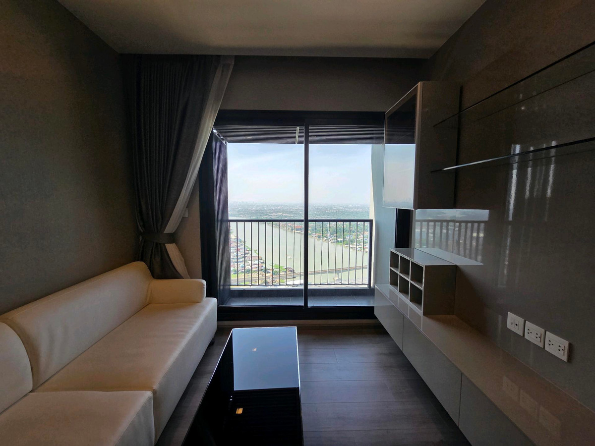 ให้เช่าคอนโดรัตนาธิเบศร์ สนามบินน้ำ พระนั่งเกล้า : ให้เช่า The politan rive ชั้น 45 ขนาด 52 ตรม. 2 ห้องนอน 2 ห้องน้ำ วิวแม่น้ำ เฟอร์นิเจอร์เครื่องใช้ไฟฟ้าครบพร้อมอยู่