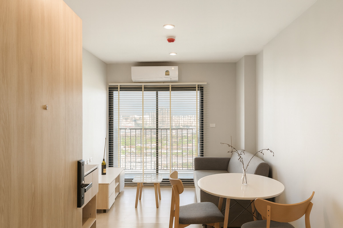 ให้เช่าคอนโดพัฒนาการ ศรีนครินทร์ : ให้เช่าคอนโดใหม่ Nue Noble ศรีนครินทร์ – ลาซาล (25.99 ตร.ม.) 1 นอน 1 น้ำ พร้อมเข้าอยู่