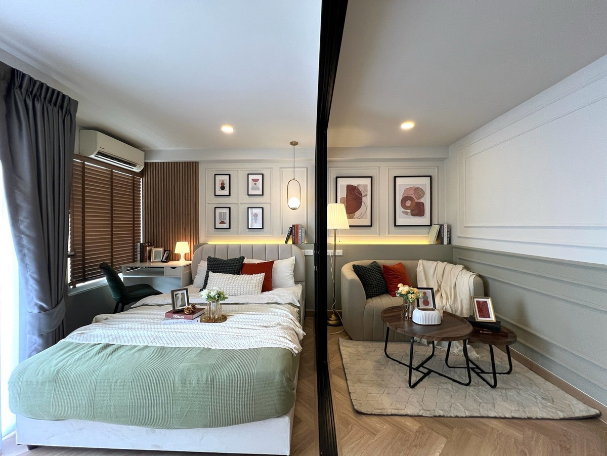 CondoKasetsart, Ratchayothin : Condo for rent, newly renovated, fully furnished, ready to move in.