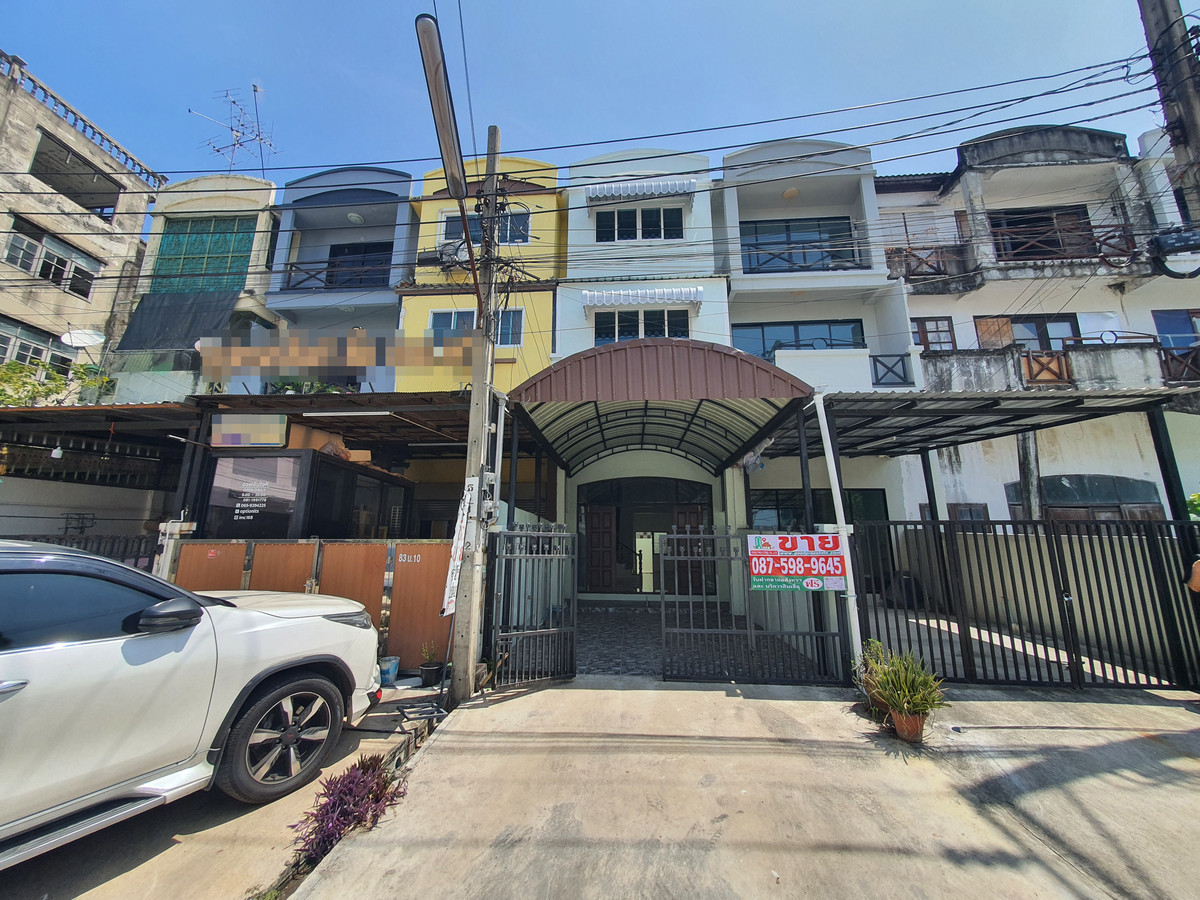 For SaleTownhomePhutthamonthon, Salaya : 3-story townhome, completely renovated, Boromarajonani 119 | 4 bedrooms, 3 bathrooms, high ceilings, not hot house, strong structure, ready to move in, near Mahidol, good location, nice to live in!