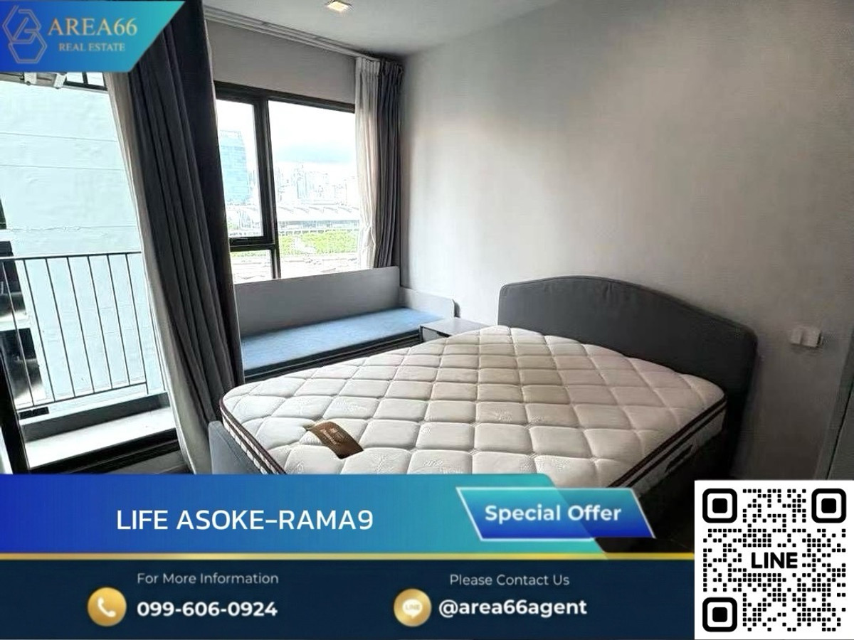 For SaleCondoRama9, Petchburi, RCA : 🔥Let go of the loss! Beautiful room, good price, LIFE Asoke - Rama 9