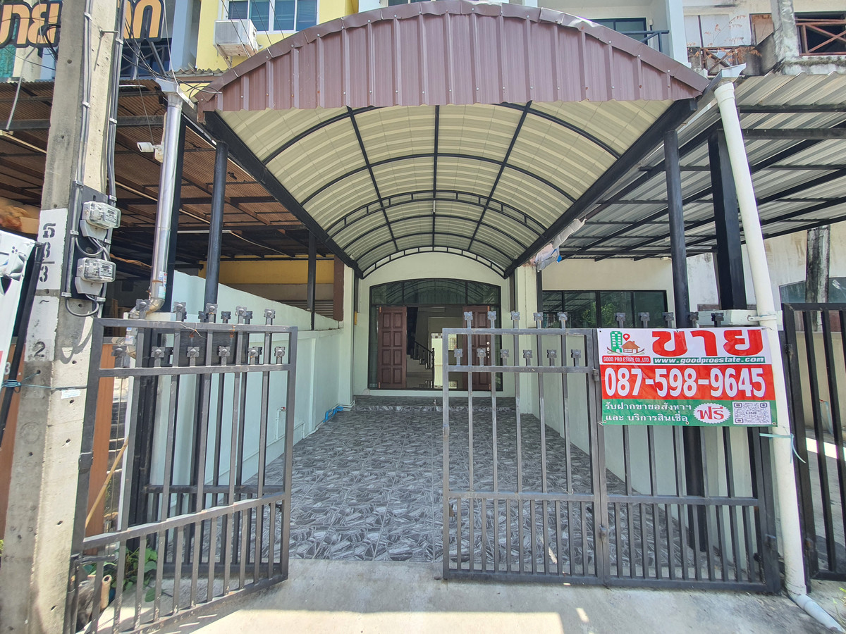 For SaleTownhomePhutthamonthon, Salaya : 3-story townhome, completely renovated, Boromarajonani 119 | 4 bedrooms, 3 bathrooms, high ceilings, not hot house, strong structure, ready to move in, near Mahidol, good location, nice to live in!