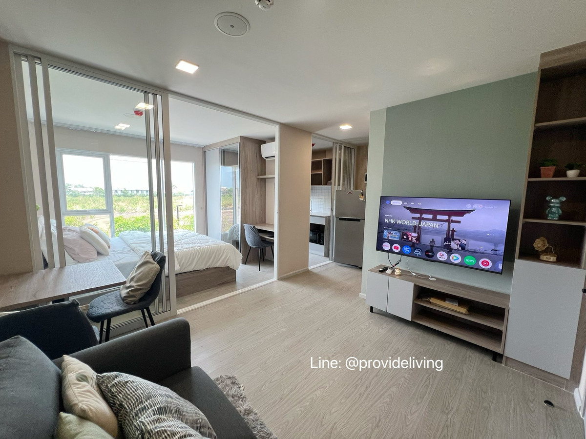 ให้เช่าคอนโดปทุมธานี รังสิต ธรรมศาสตร์ : ✨Provideliving✨ให้เช่า Kave town island คอนโดใกล้ ม.กรุงเทพ ครัวแยก มีประตูกั้นครัว 📞091 7503016 พี่แคท