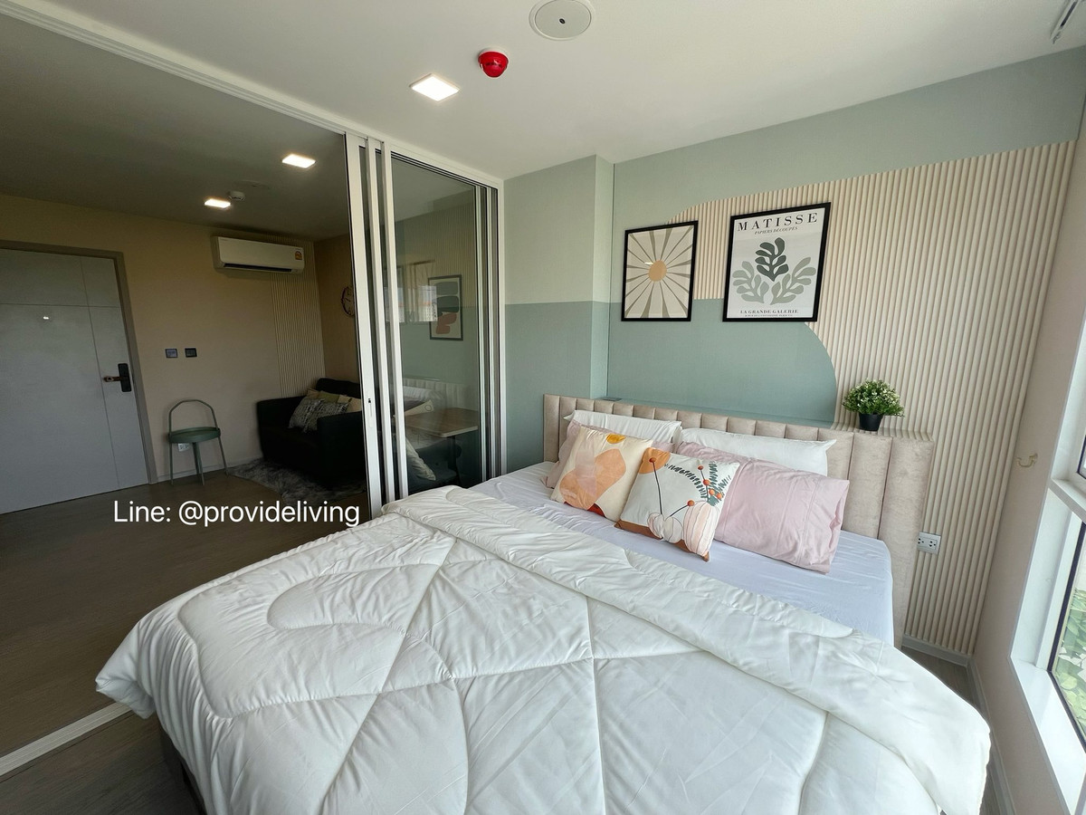 For RentCondoPathum Thani,Rangsit, Thammasat : ✨Provideliving✨For rent Kave town island condo near Bangkok University, separate kitchen with kitchen door 📞091 7503016 PKat