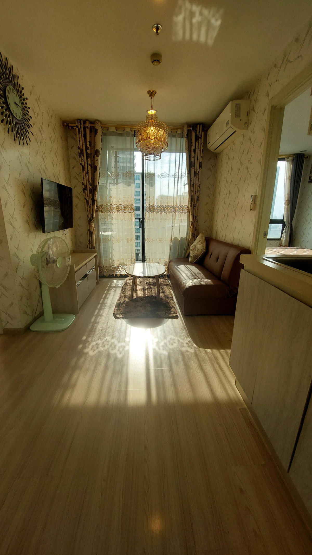 For RentCondoOnnut, Udomsuk : Condo room for rent, 2 bedrooms, high view at Artemis Sukhumvit77 Bts On Nut.