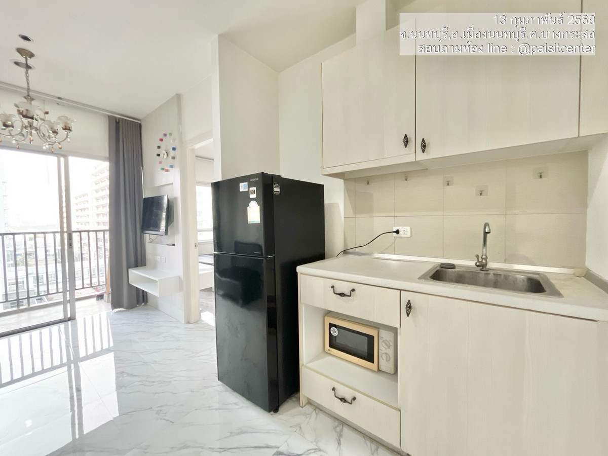 For RentCondoRattanathibet, Sanambinna : For rent: Manor Sanambinnam (Manor Sanambinnam) #near Ministry of Commerce #Near MRT Phra Nang Klao Bridge