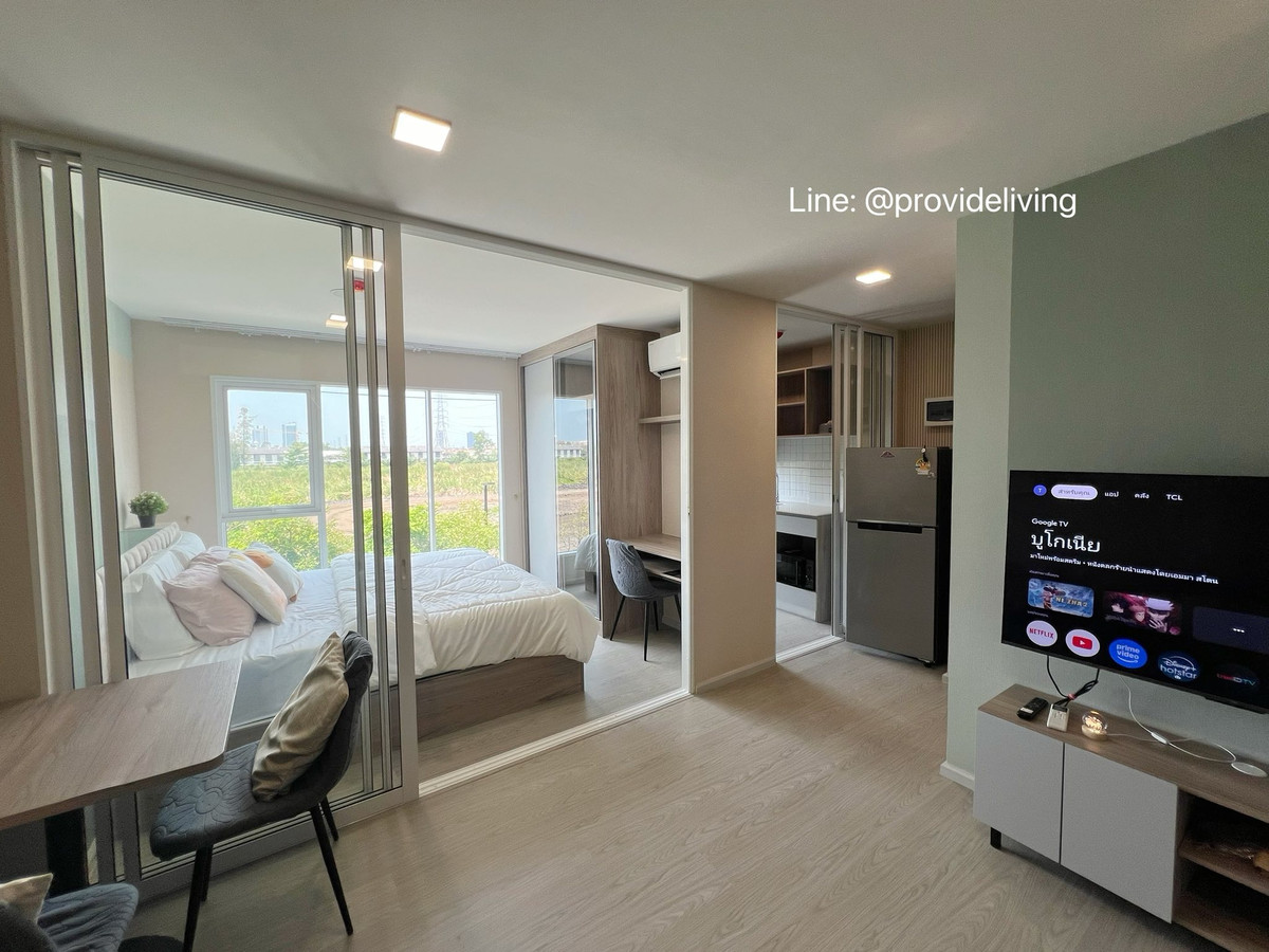 ให้เช่าคอนโดปทุมธานี รังสิต ธรรมศาสตร์ : ✨Provideliving✨ให้เช่า Kave town island คอนโดใกล้ ม.กรุงเทพ ครัวแยก มีประตูกั้นครัว 📞091 7503016 พี่แคท