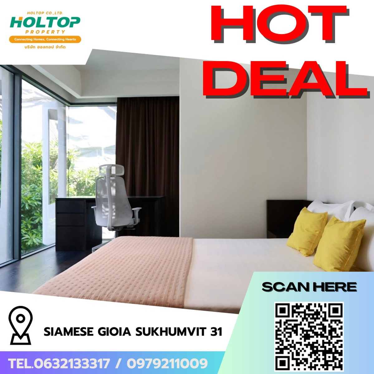 For RentCondoSukhumvit, Asoke, Thonglor : #R9630 🎉 130369 Condo for rent Siamese Gioia Sukhumvit 31