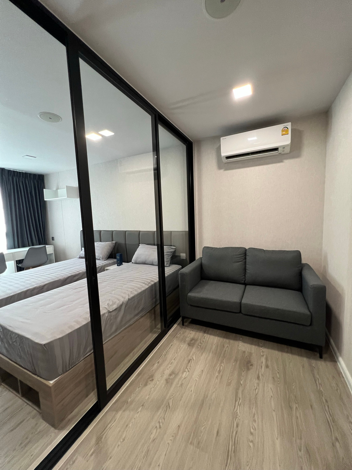 ให้เช่าคอนโดปทุมธานี รังสิต ธรรมศาสตร์ : ให้เช่า Kave Town Colony ห้องสวยเดินไป ม.กรุงเทพได้ เฟอร์ครบ เตียงแยกได้ พร้อมเข้าอยู่!