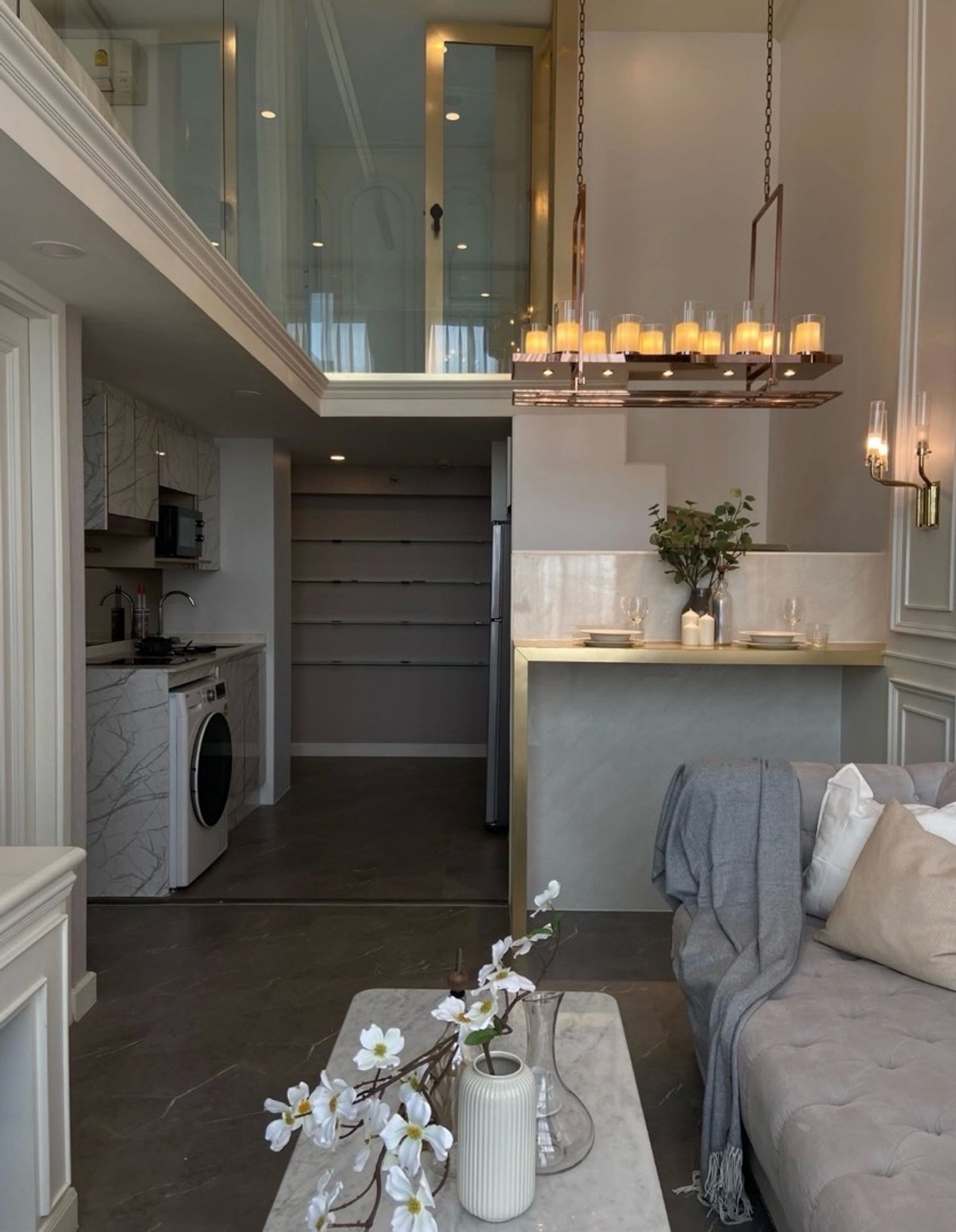 For RentCondoSathorn, Narathiwat : ✨Knightsbridge Prime Sathorn 2bed 1bath Duplex room 58 Sq.m. Only 46,000 Per month ✨🏡