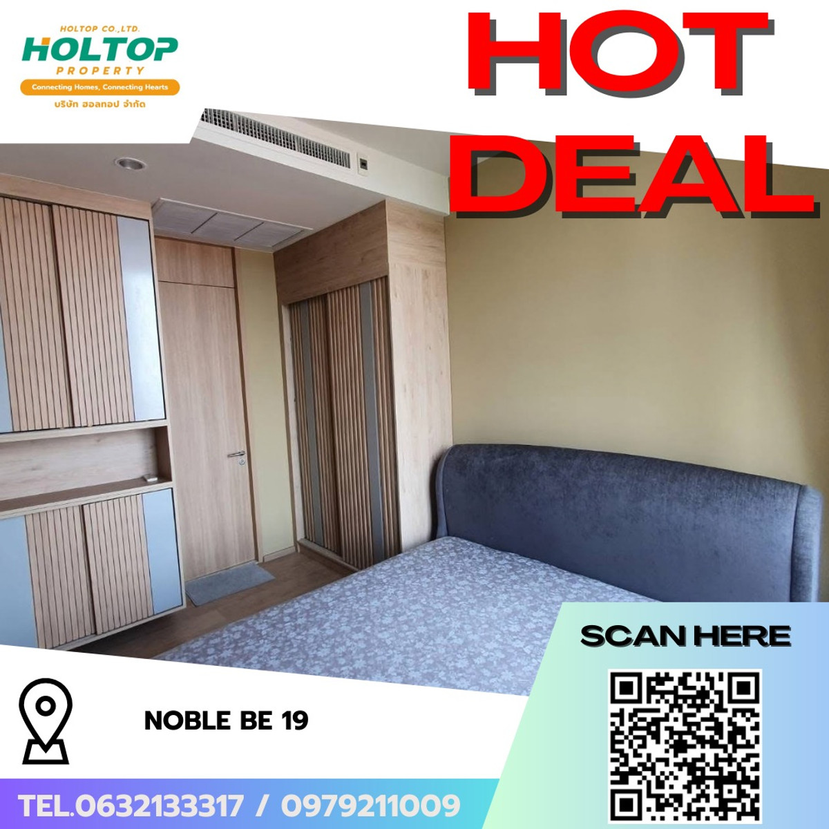 For RentCondoSukhumvit, Asoke, Thonglor : #R9632 🎉 130369 Condo for rent Noble BE 19