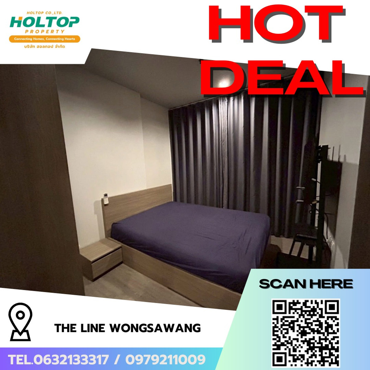 ให้เช่าคอนโดบางซื่อ วงศ์สว่าง เตาปูน : #R9628  🎉 130369 ให้เช่าคอนโด THE LINE Wongsawang 