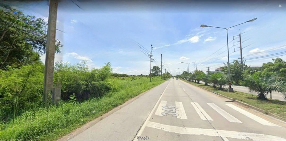 ขายที่ดินปทุมธานี รังสิต ธรรมศาสตร์ : ขายที่ดินผังสีม่วง ลาดหลุมแก้ว ปทุมธานี พื้นที่ 4 ไร่ 2 งาน 36 ตร.ว หน้ากว้าง 200 ม. เหมาะทำโกดัง โรงงาน โลจิสติกส์
ใกล้ถนนกาญจนาภิเษก