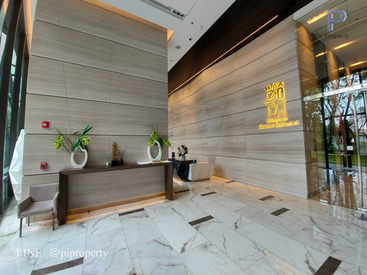 For RentCondoOnnut, Udomsuk : High floor 1 bedroom unit for rent in Whizdom Essence Sukhumvit, True Digital Park BTS Punnawithi station.