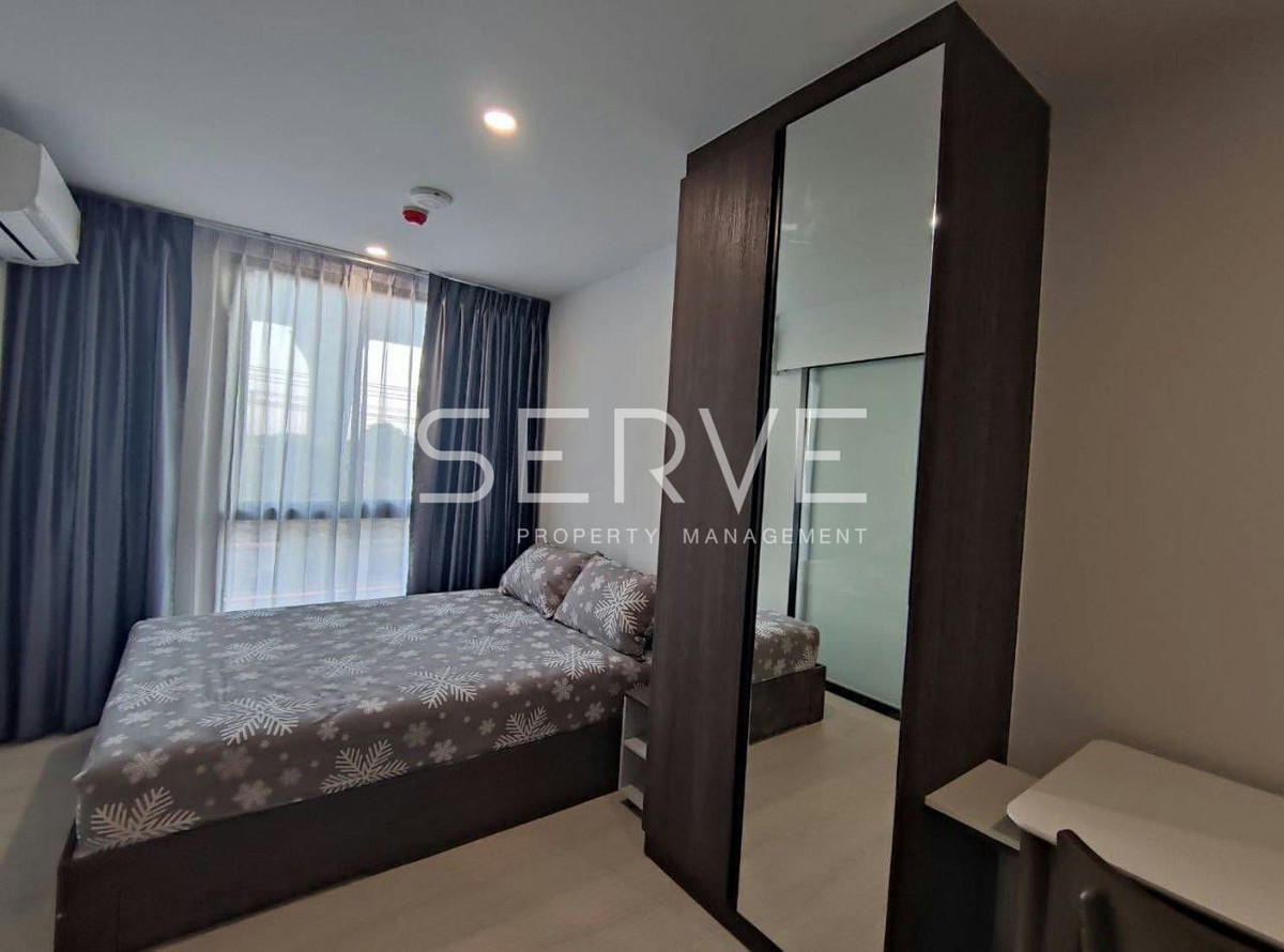 ให้เช่าคอนโดปทุมธานี รังสิต ธรรมศาสตร์ : สตูดิโอ 23 ตร.ม. ครัวปิด คอนโดใหม่ ทำเลดี ใกล้ BTS คูคต 120 ม. ที่ Nue Cross Khu Khot Station / ให้เช่าคอนโด