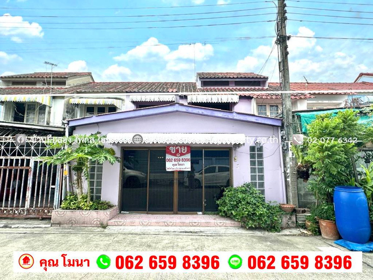 For SaleTownhomeBang kae, Phetkasem : Townhouse for sale along Khlong Phasi Charoen Fang Nuea 12, Nong Khaem.