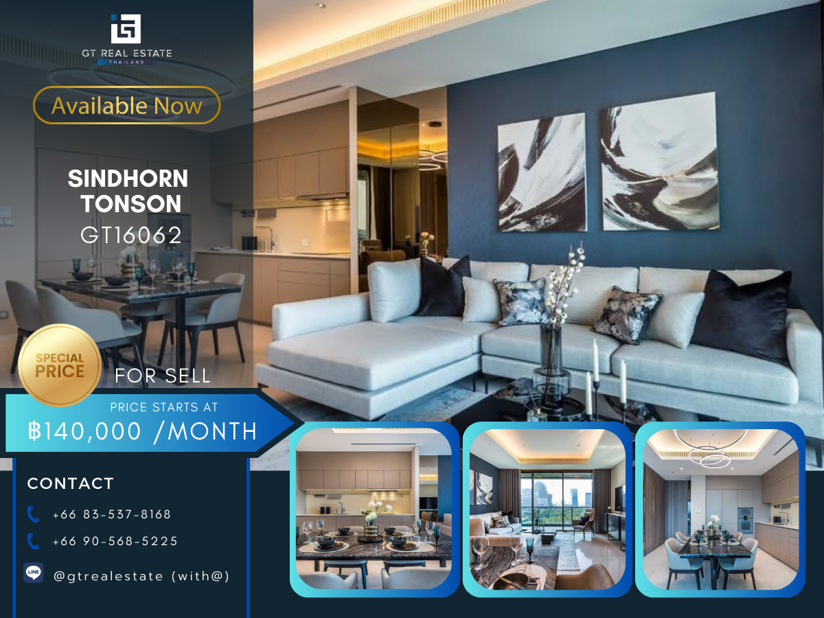 For RentCondoWitthayu, Chidlom, Langsuan, Ploenchit : ✨ GT16062 | SINDHORN TONSON For Rent