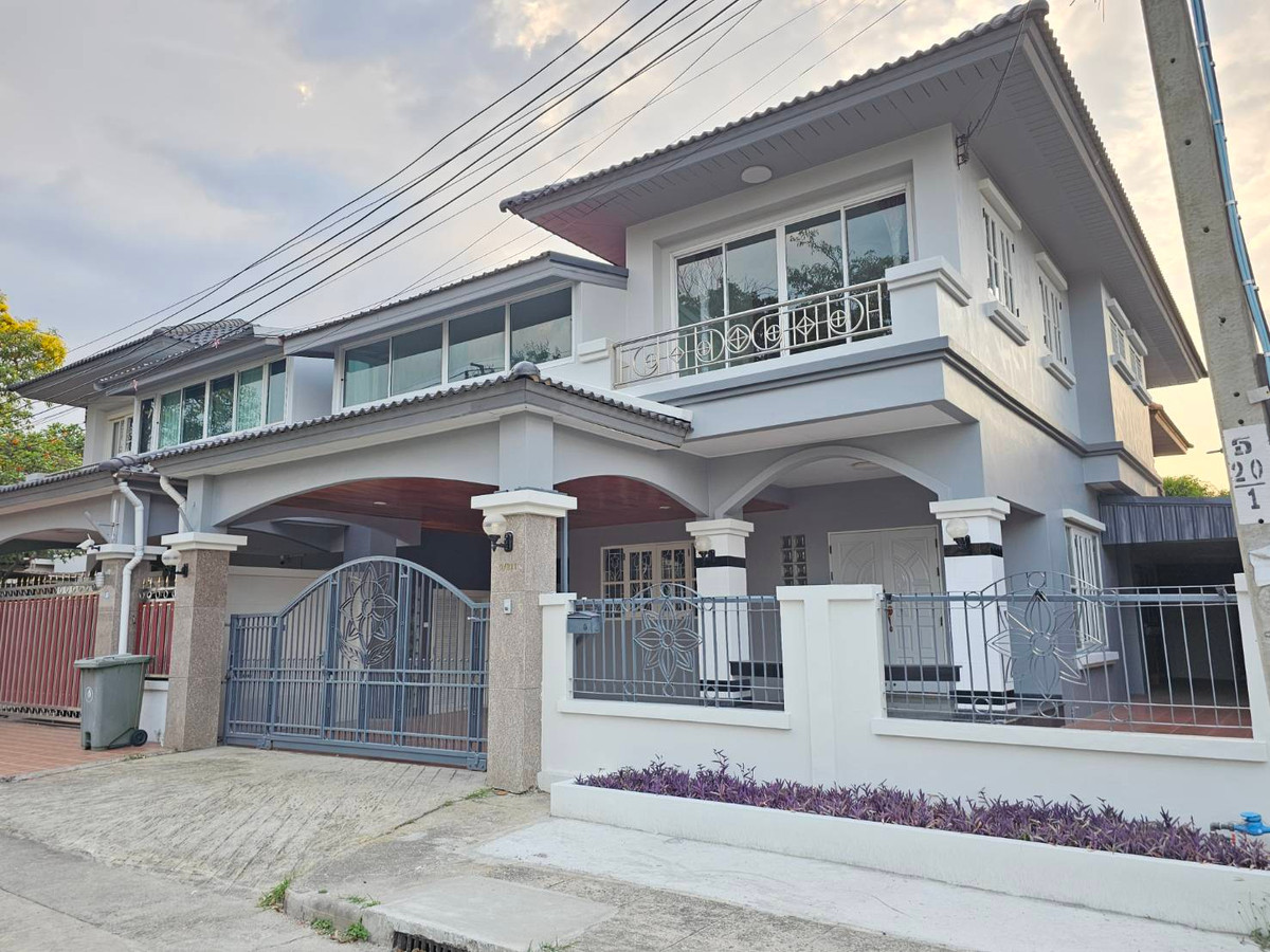 บ้านพุทธมณฑล ศาลายา : ขาย!!! บ้านเดี่ยว 2 ชั้น พื้นที่ 53.1 ตร.วา @ หมู่บ้านสวนดอกไม้-ซ.บรมราชชนนี 105 เขตทวีวัฒนา, กรุงเทพฯ