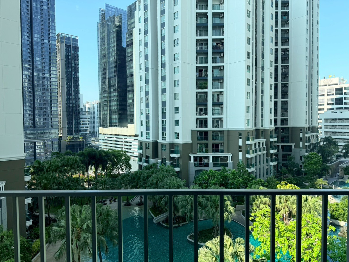 For RentCondoRama9, Petchburi, RCA : Condo for rent, corner room near MRT Rama 9 | Belle Grand Rama 9 | near office/business buildings G Tower and The 9th Towers