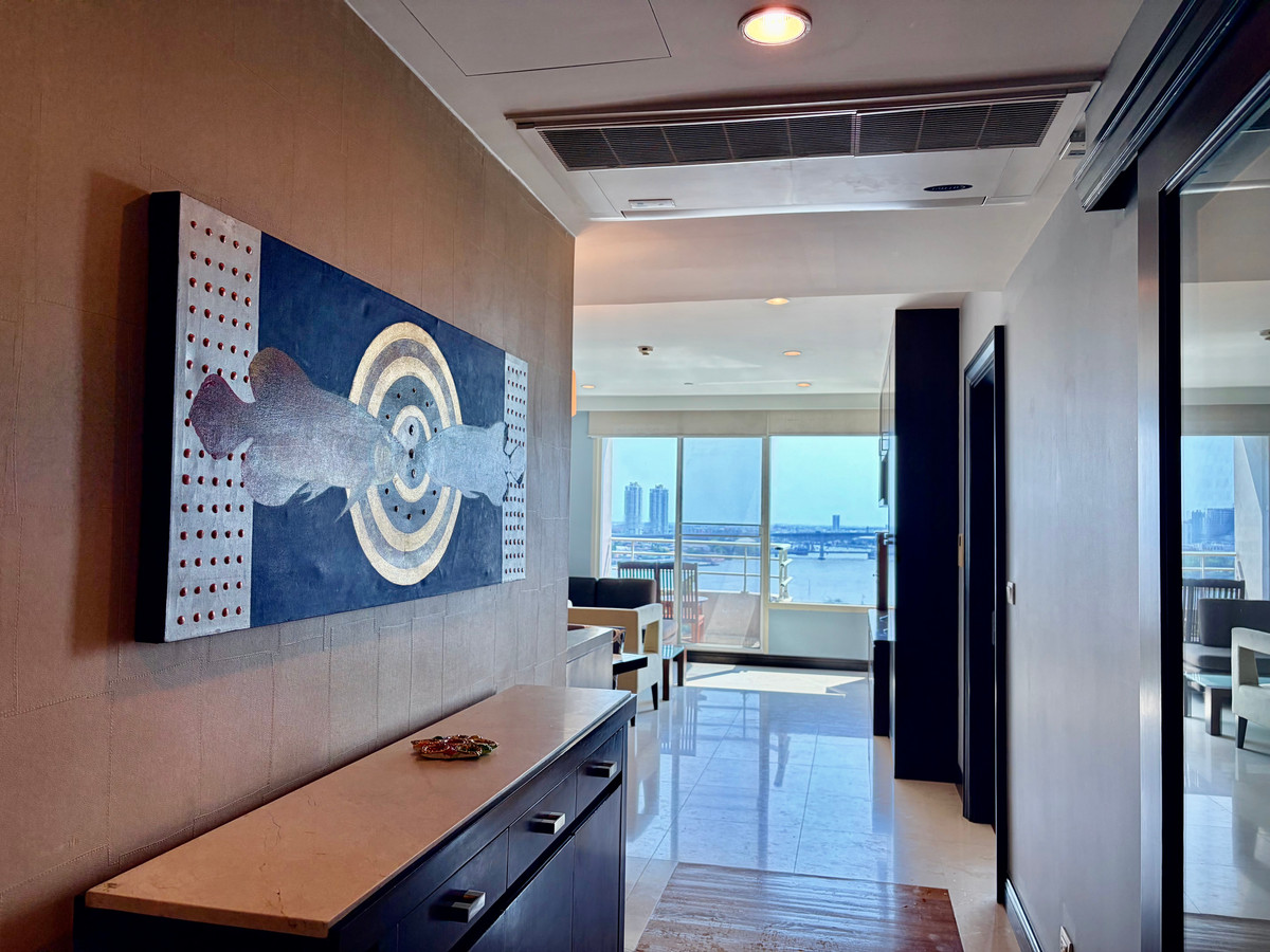 ให้เช่าคอนโดวงเวียนใหญ่ เจริญนคร : ✨ For Rent ✨วอเตอร์มาร์ค เจ้าพระยา ริเวอร์ Watermark Chaophraya River Condo วิวแม่น้ำเจ้าพระยา | รีโนเวทใหม่ | 2 ห้องนอน 94 ตร.ม.