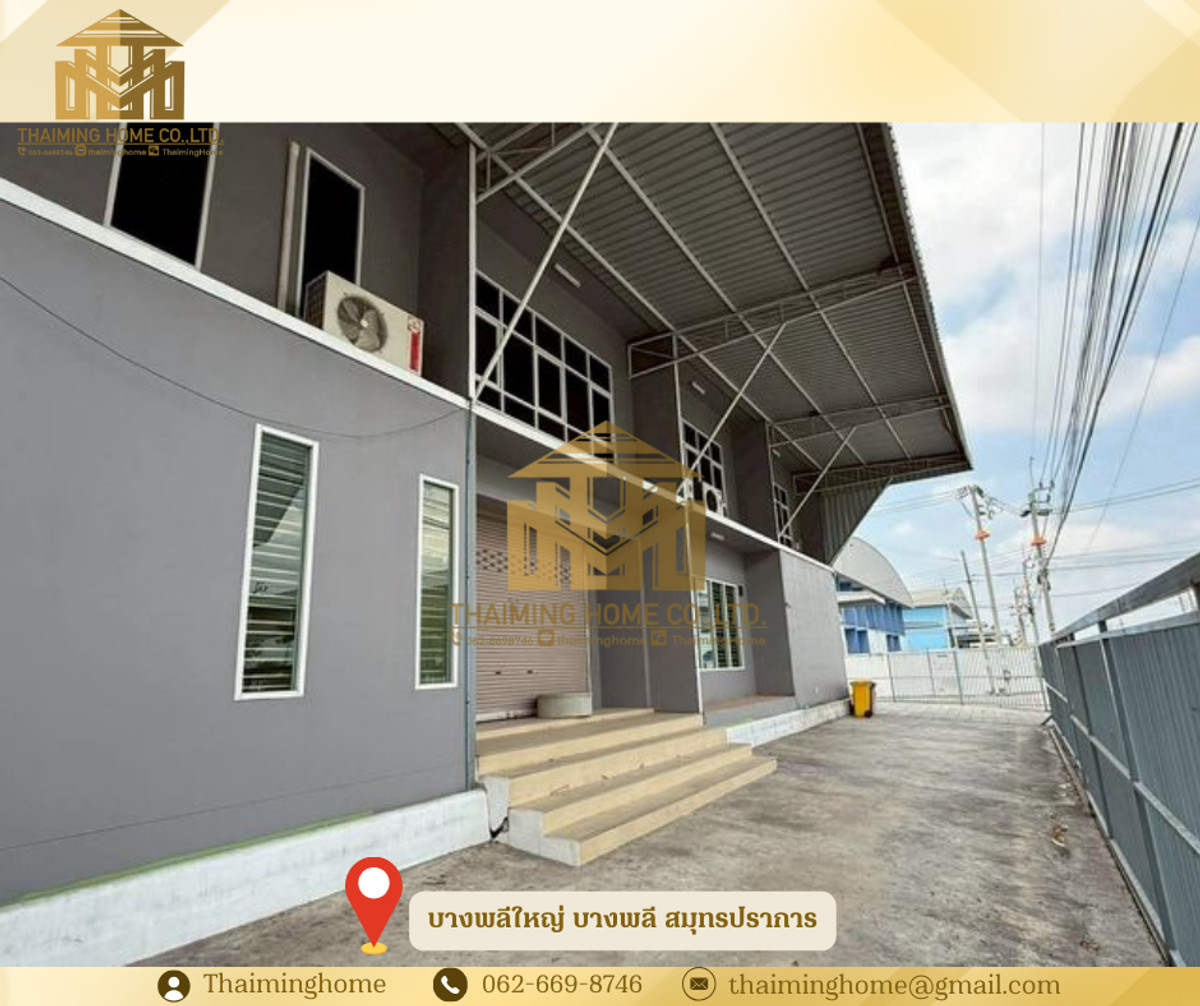 For RentWarehouseSamut Prakan,Samrong : Warehouse/Factory for Rent with Office Space, 1,000 sq m, Bang Phli Yai, Bang Phli, Samut Prakan