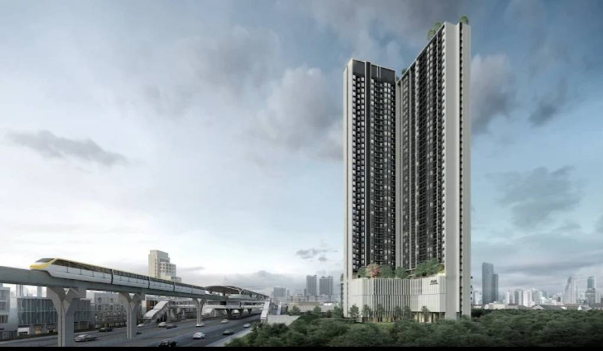 For SaleCondoBangna, Bearing, Lasalle : Cheap condo for sale, New Noble Srinakarin-Lasan, high floor, beautiful view, 37th floor (corner room), 35 sq m, everything complete, ready to move in. Sold with buyer, negotiable.