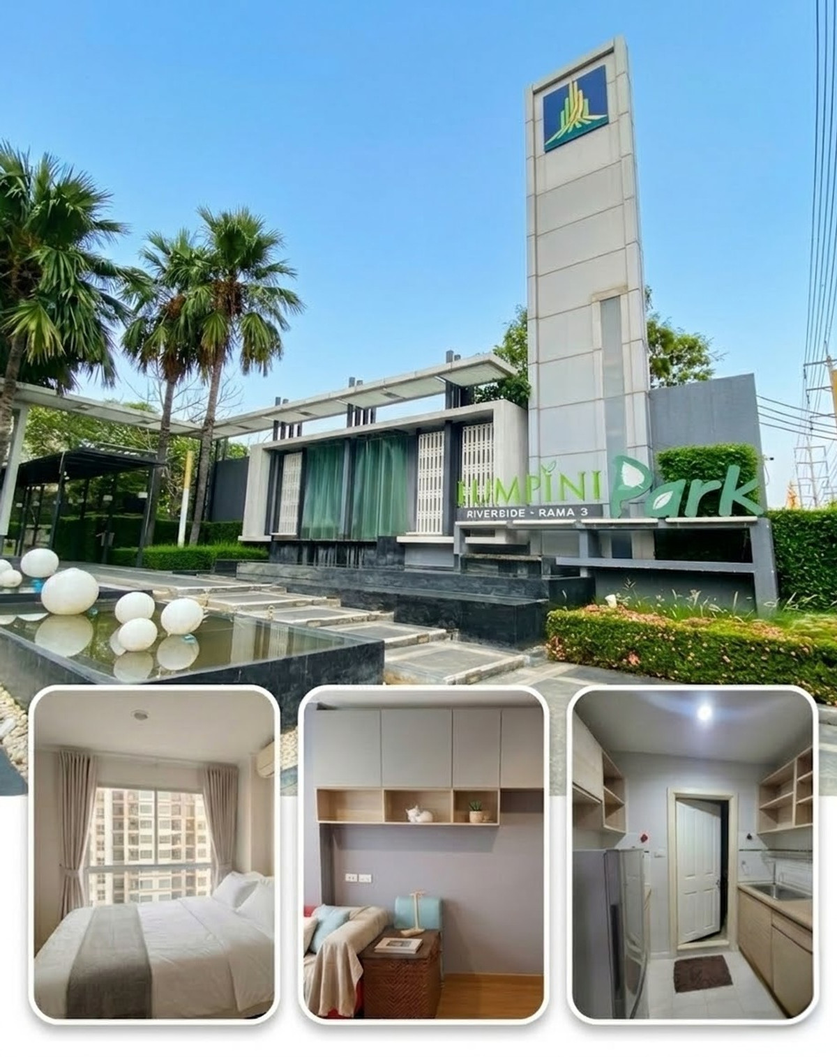 For SaleCondoRama3 (Riverside),Satupadit : Condo for sale Lumpini Park Riverside - Rama 3, Chao Phraya River view, very beautiful.