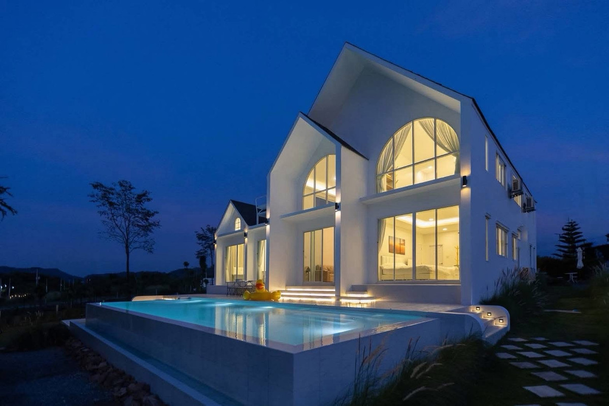 For SaleHousePak Chong KhaoYai : Nordic Style Pool Villas for Sale in Khao Yai Near Sir James Country Club Private Pool Villas with March Promotion
