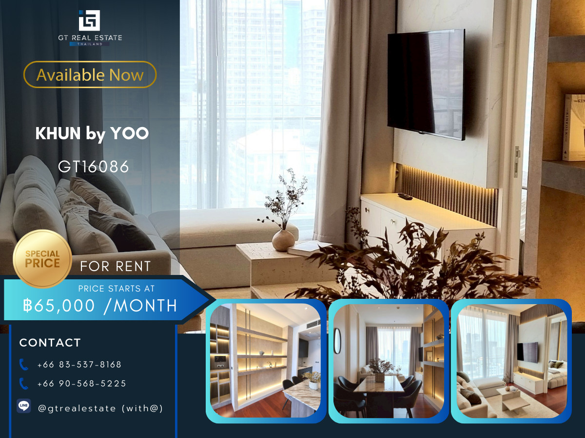 For RentCondoSukhumvit, Asoke, Thonglor : ✨ GT16086 | KHUN by YOO | Luxury room for rent